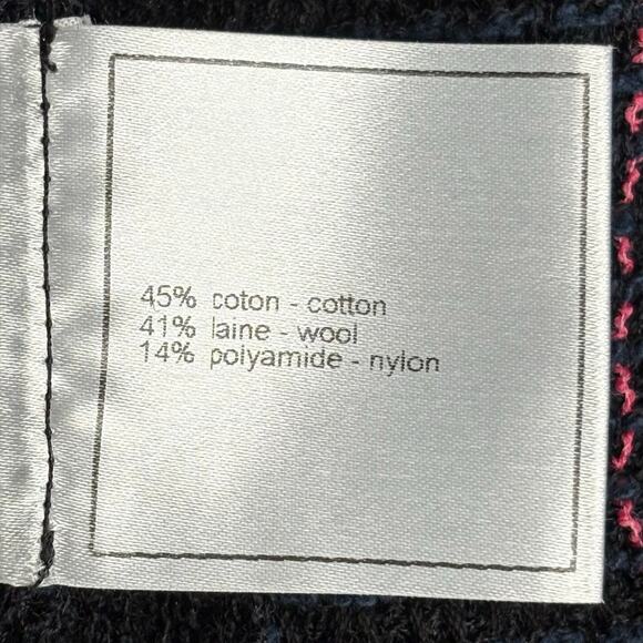 Chanel Cruise Collection 07 Tweed Jacket 42 EU 10 US Black Navy Pink White - Picture 8 of 14